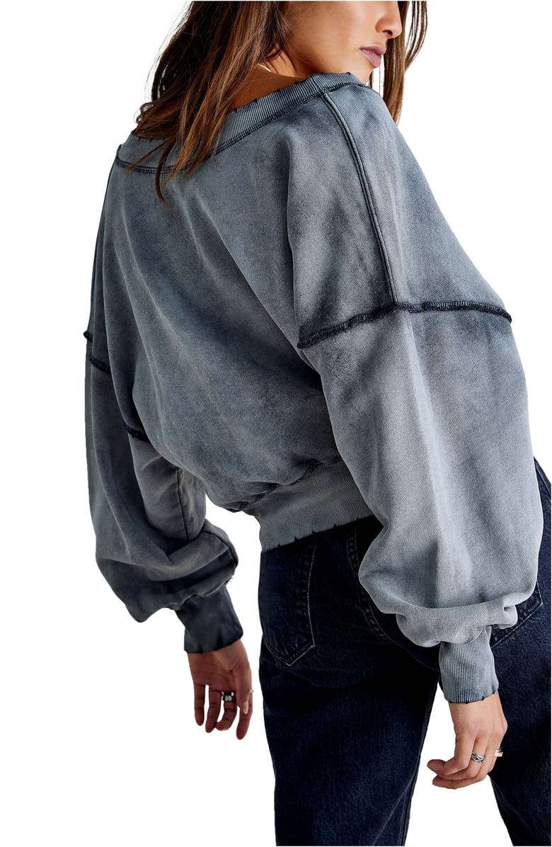 Free People Take Me Back Front/Back Pullover, Alternate, color,