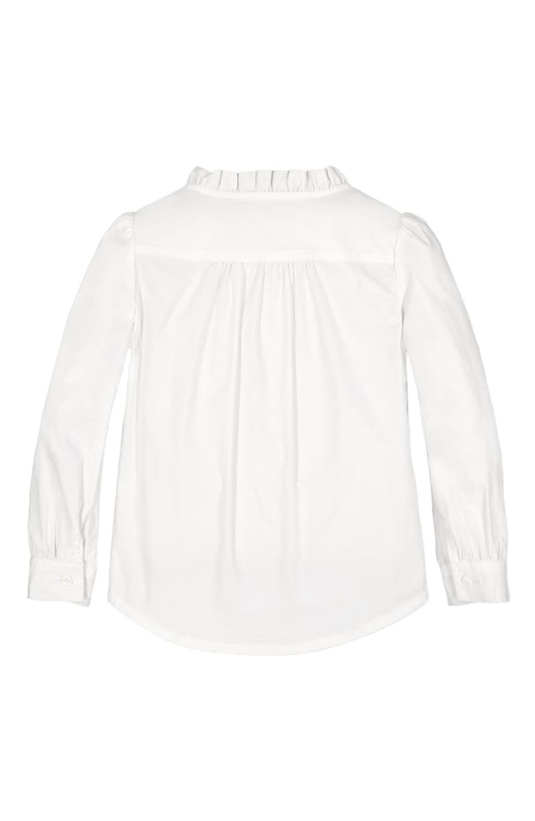 Hope & Henry Baby Girls' Organic Pintuck Button Down Blouse, Infant, Alternate, color, White