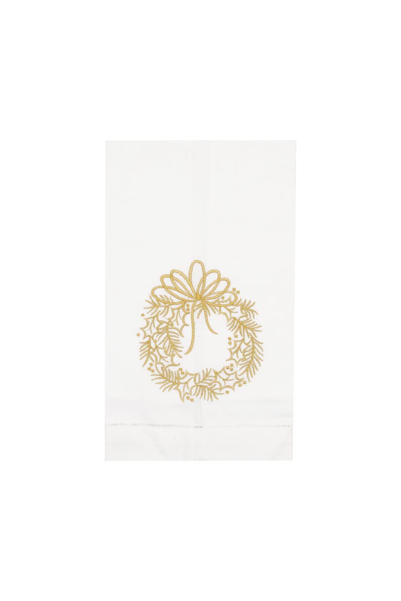 Gold Holly Towel, Main, color, Gold