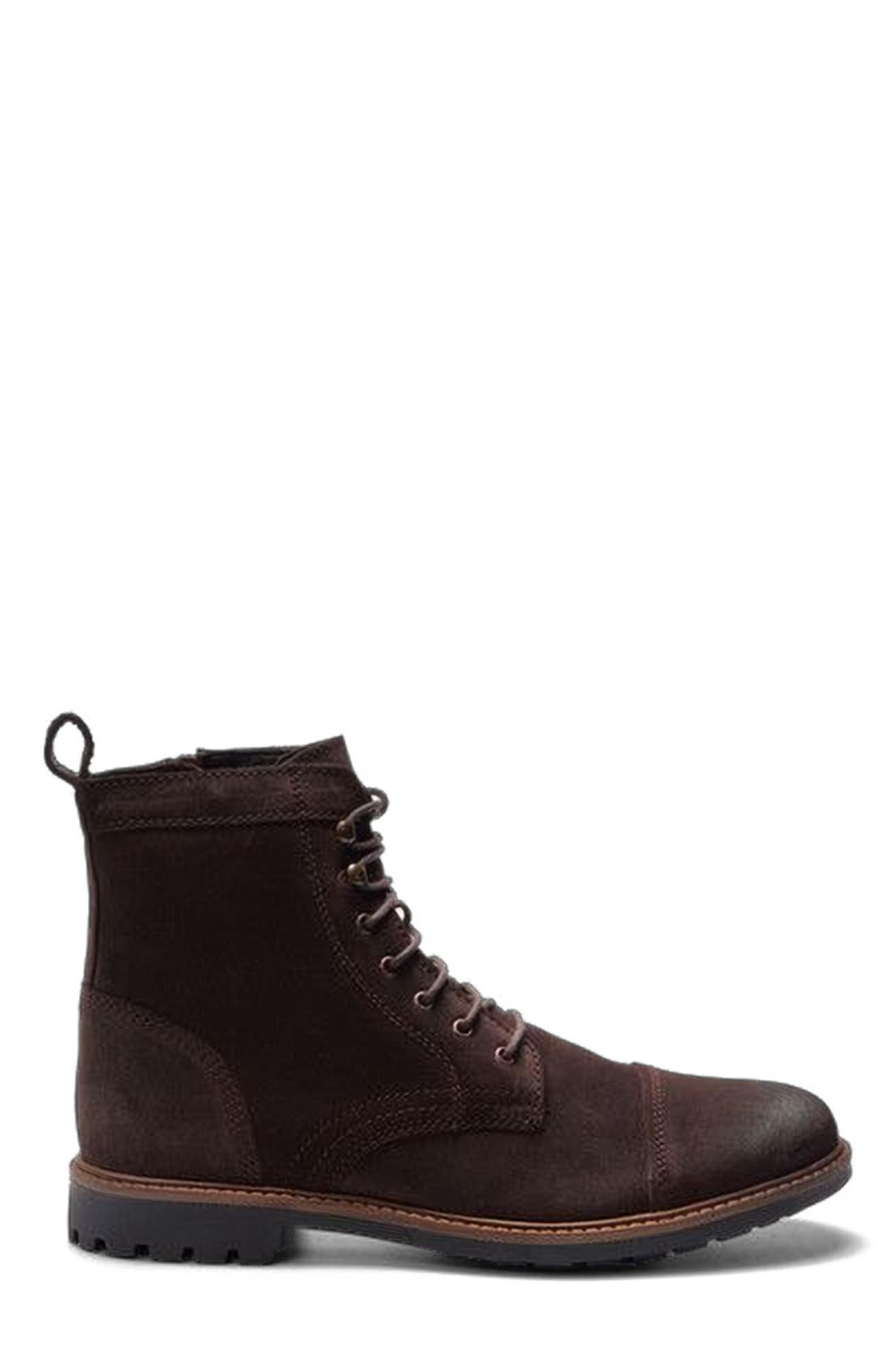 A. Veer Wilder Lace-up Boot, Main, color, Brown Suede
