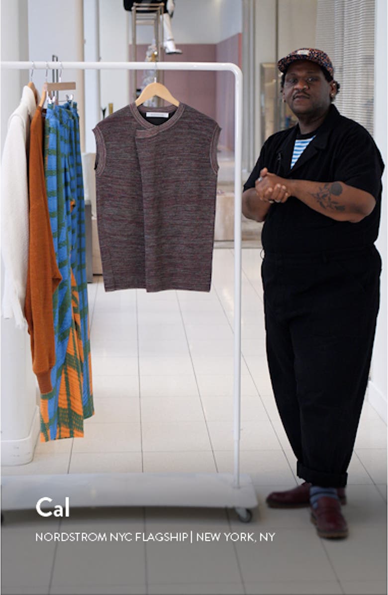 Ace Foldover Sleeveless Sweater, sales video thumbnail