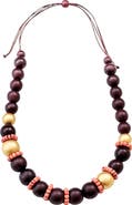 LIKHA Pompa Wooden Necklace