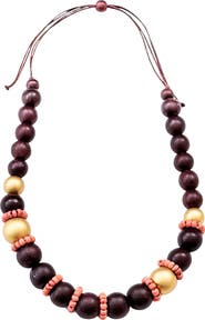 LIKHA Pompa Wooden Necklace