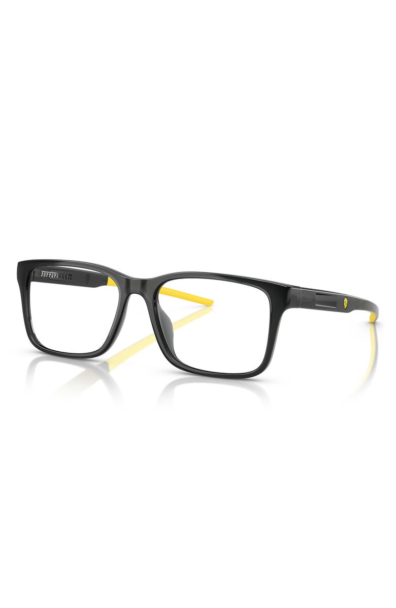 Scuderia Ferrari 54mm Square Optical Glasses, Alternate, color, Grey