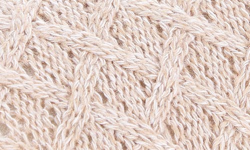 Floopi Isabel Lattice Knit Scuff Slipper In Neutral