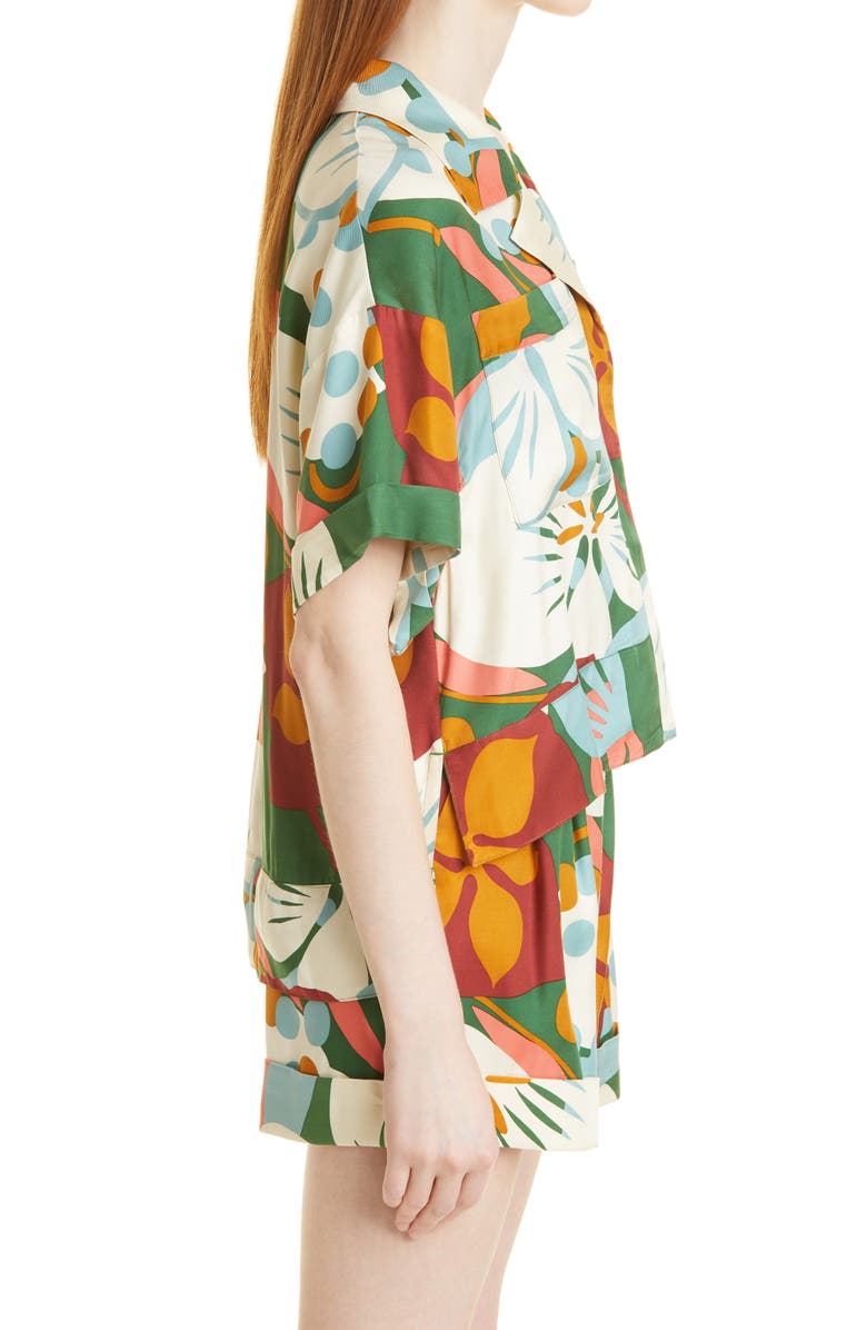 Ted Baker London Talah Boxy Button-Up Shirt, Alternate, color,