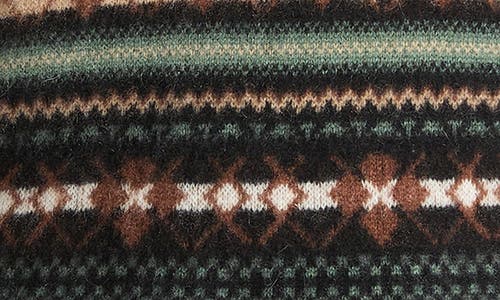 Vince Collared Patterned Sweater In Multi