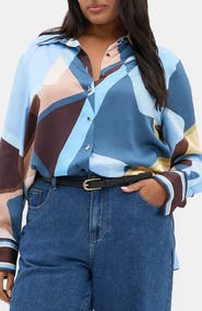 City Chic Amaya Print Shirt