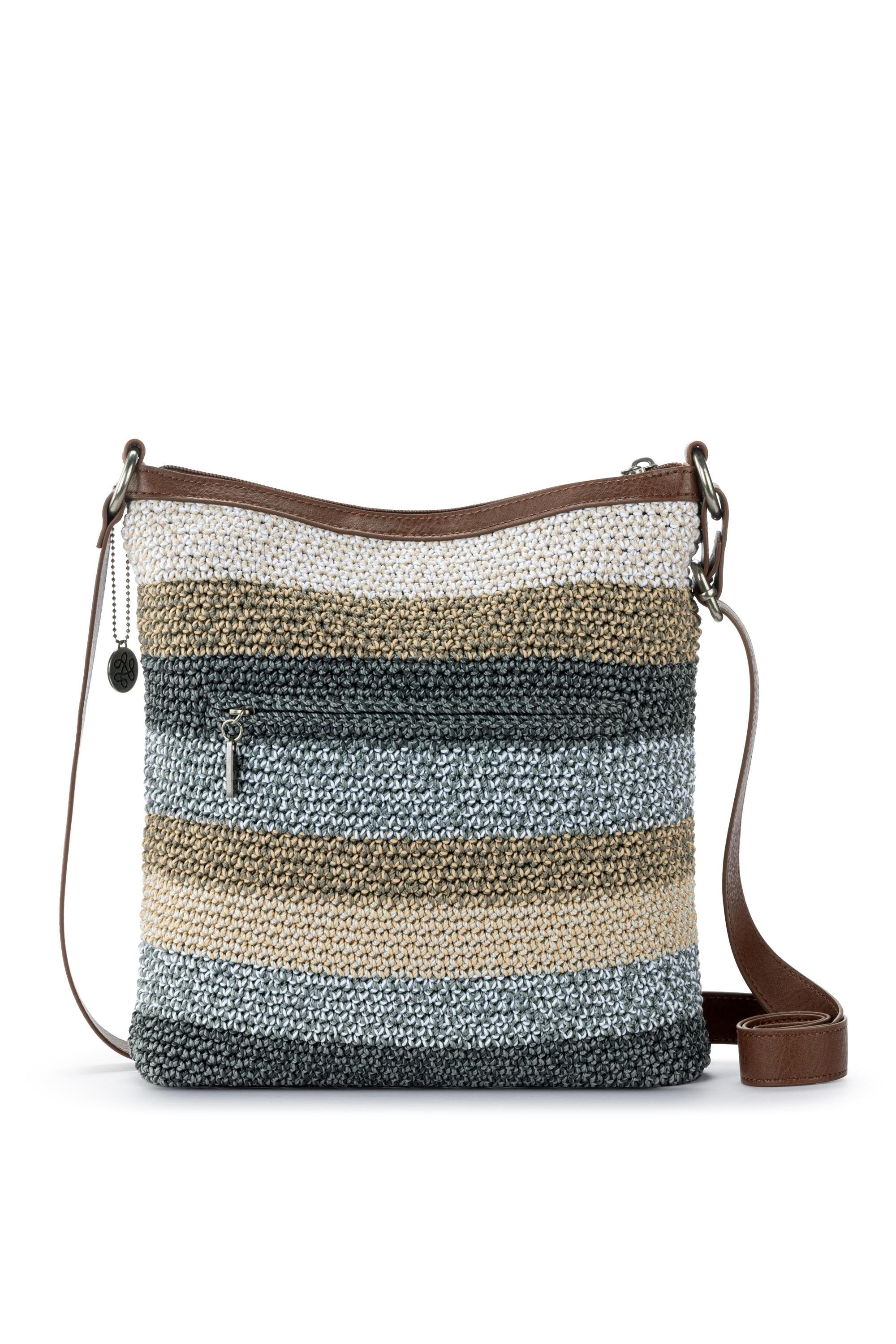 The Sak Lucia Crossbody Hand Crochet Bag, Alternate, color, Desert Stripe