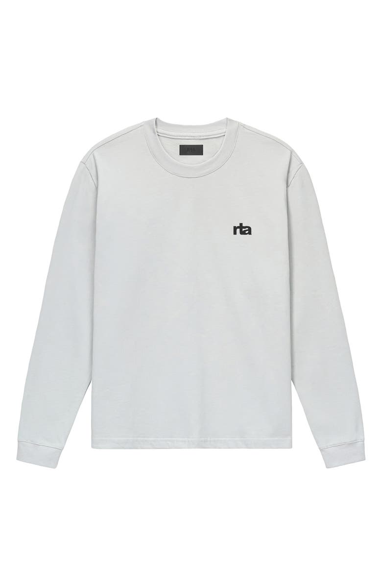 RtA Lawrence Long Sleeve Graphic T-Shirt, Main, color, Smoke Spiked Type