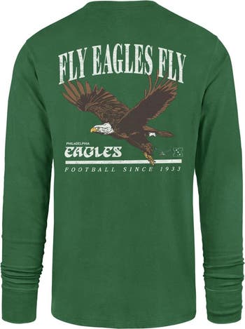 Men's '47 Kelly Green Philadelphia Eagles Regional Backer Franklin Long Sleeve T-Shirt