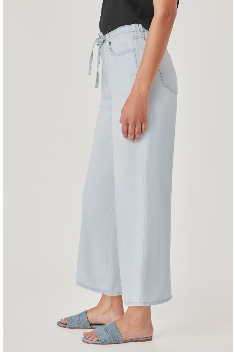 Lounge Wide Leg Crop Jeans, Alternate, color, BLEACHED INDIGO BLUE