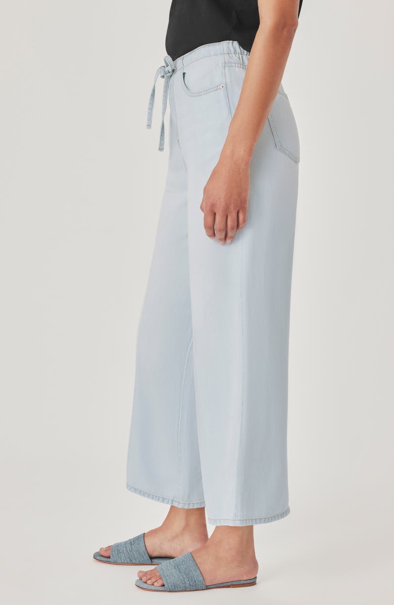 Splendid Lounge Wide Leg Crop Jeans, Alternate, color, Bleached Indigo Blue