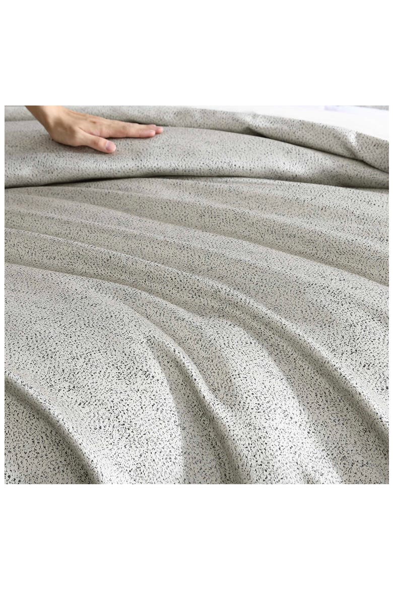 Speckled Stain Weave Duvet Set, Alternate, color, TAUPE
