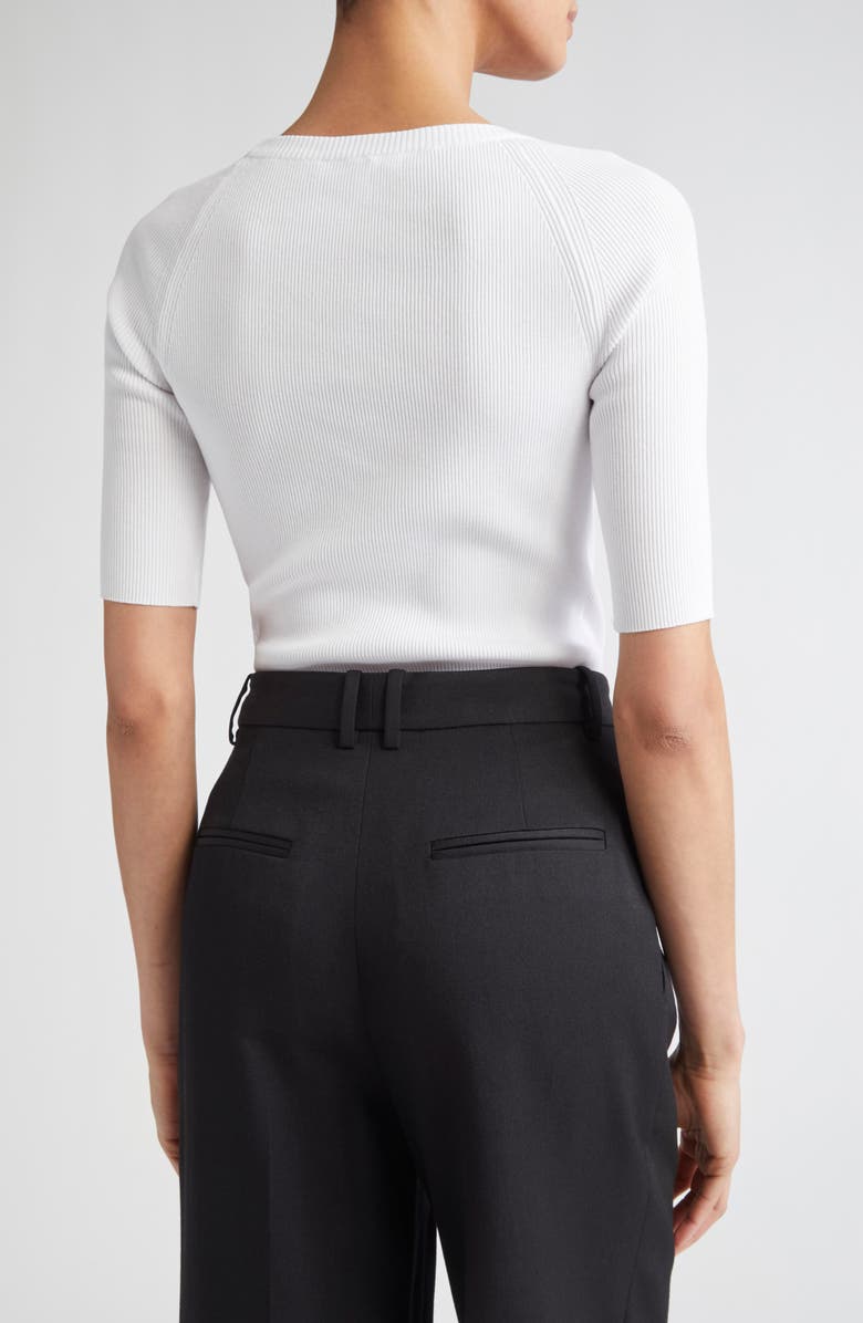 Max Mara Salmo Rib Sweater, Alternate, color, Optical White