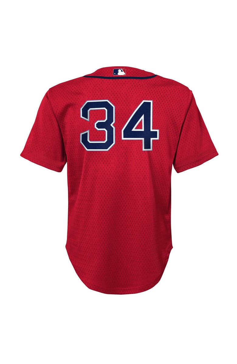Mitchell & Ness Preschool Mitchell & Ness David Ortiz Red Boston Red Sox Cooperstown Collection Mesh Batting Practice Jersey, Alternate, color, Red