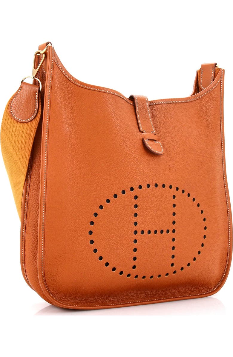 Pre-Owned Hermes Evelyne Bag Gen II Clemence GM, Alternate, color, Gold