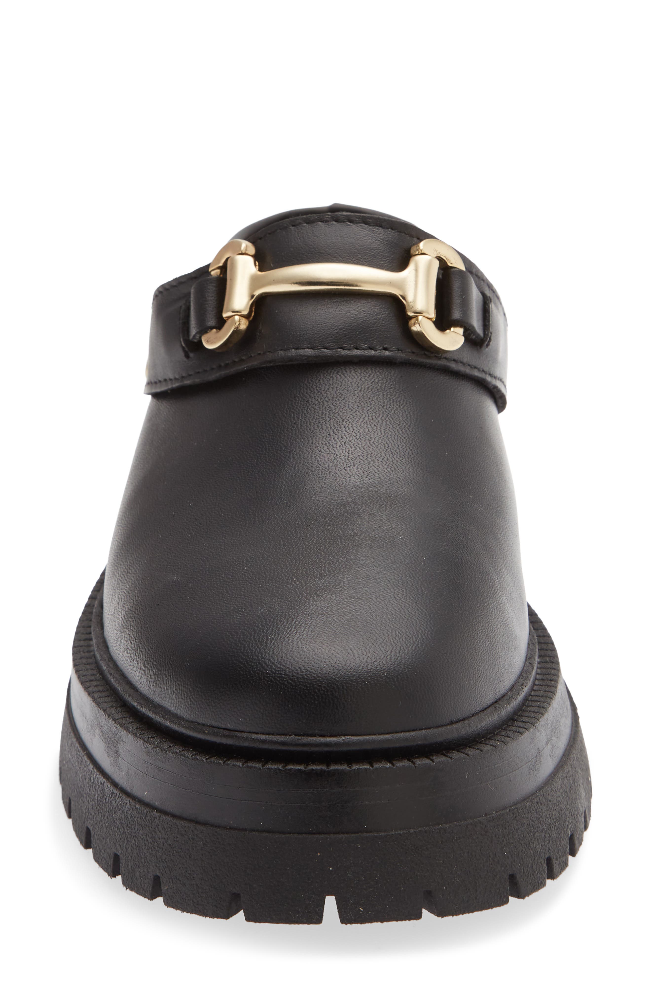 Erba Mule, Alternate, color, BLACK LEATHER