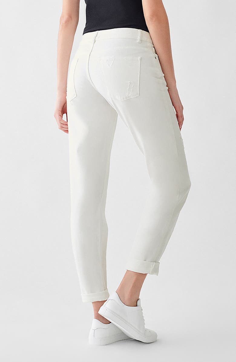 DL1961 Riley Distressed Straight Leg Boyfriend Jeans, Alternate, color,