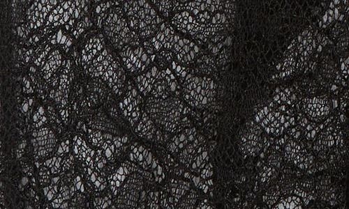Valentino Garavani Vlogo Sheer Floral Lace Gloves In Black
