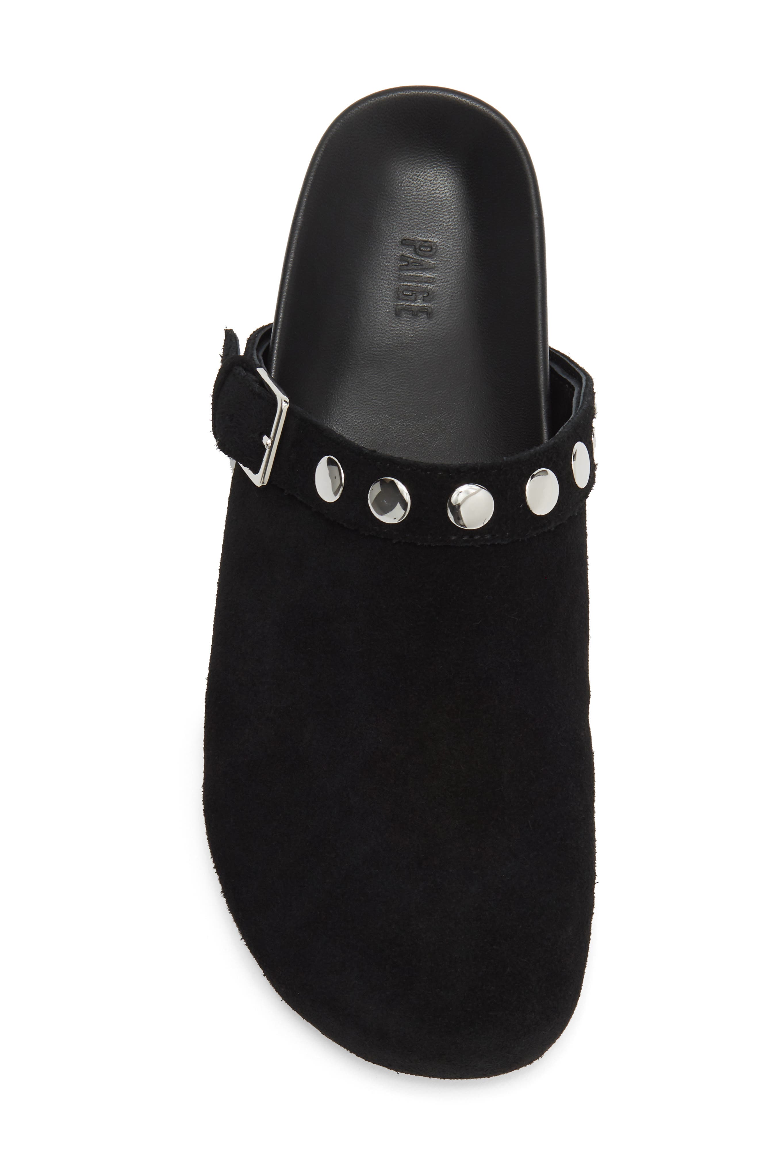 Weaver Studded Clog, Alternate, color, BLACK
