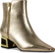 NINETY UNION Metallic Square Heel Bootie