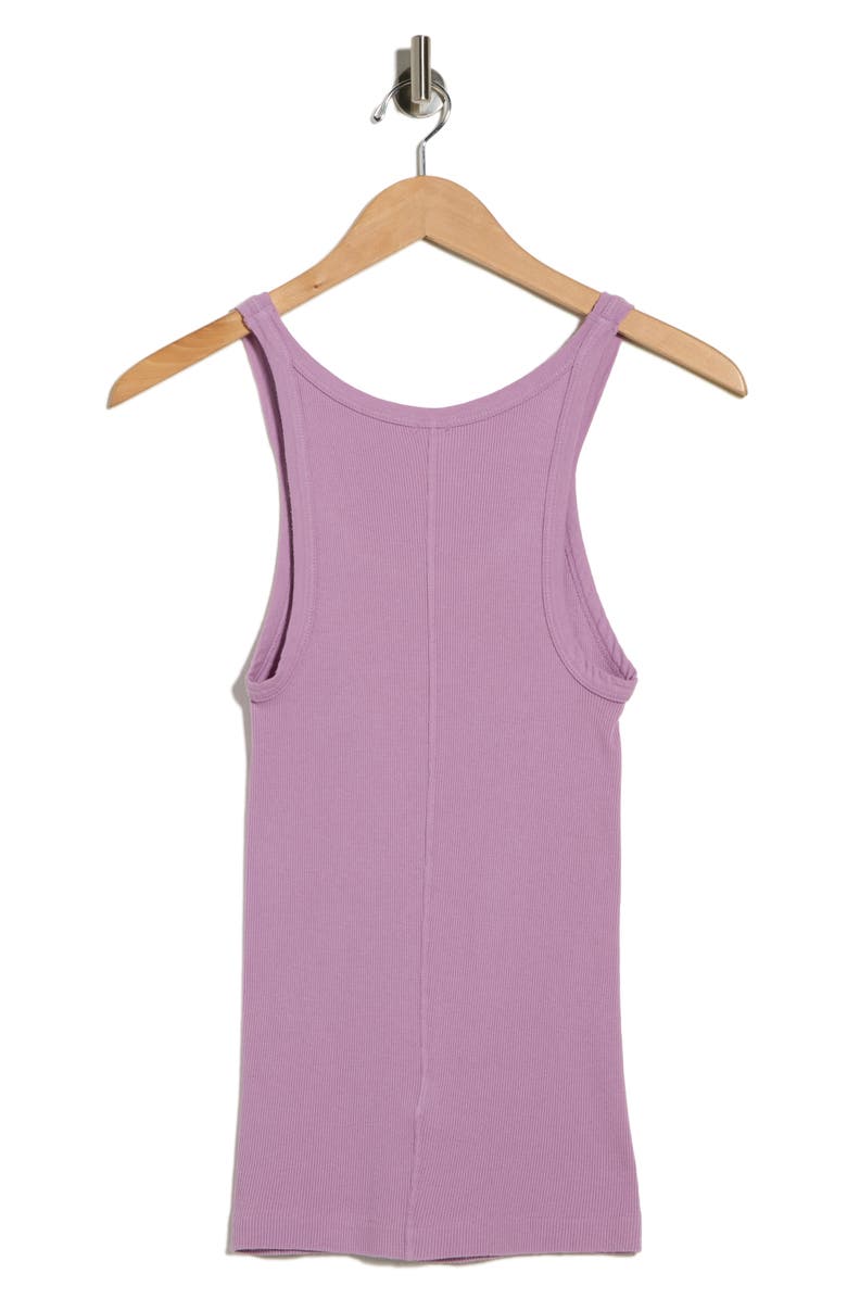 Re/Done Rib Cotton Tank, Alternate, color, Electric Lilac