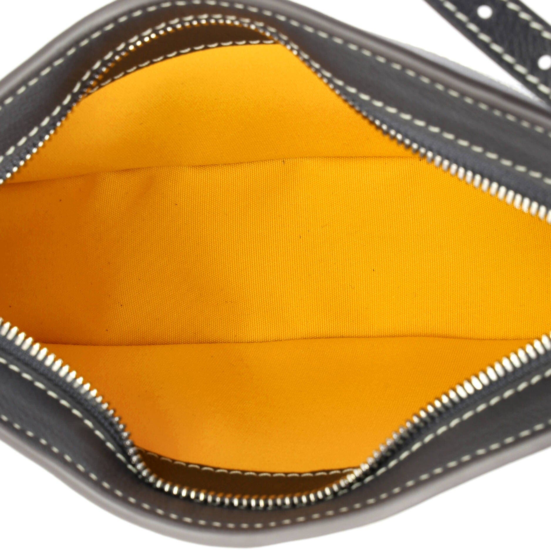 Pre-Owned Goyard Hirondelle Shoulder Bag Coated Canvas and Leather, Alternate, color, Gray