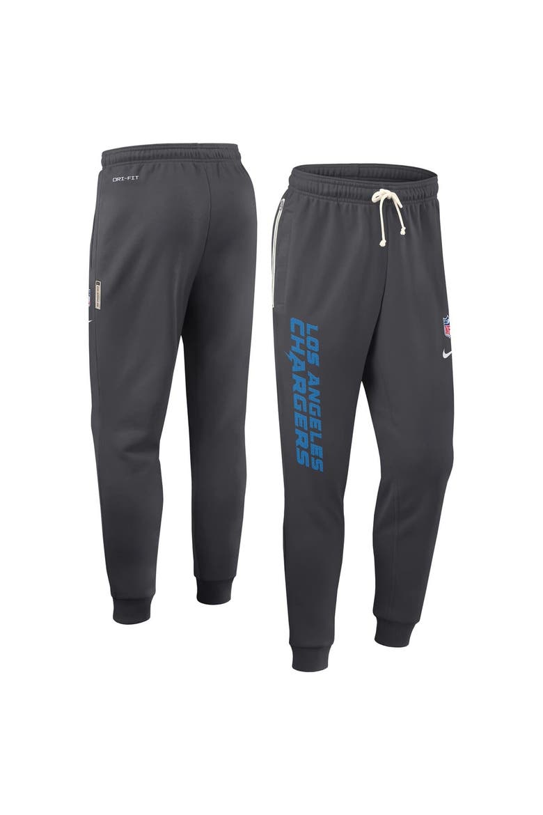 Men's Nike Anthracite Los Angeles Chargers Sideline Standard Issue Ground Game Dri-FIT Taper Pants, Alternate, color, Anthracite