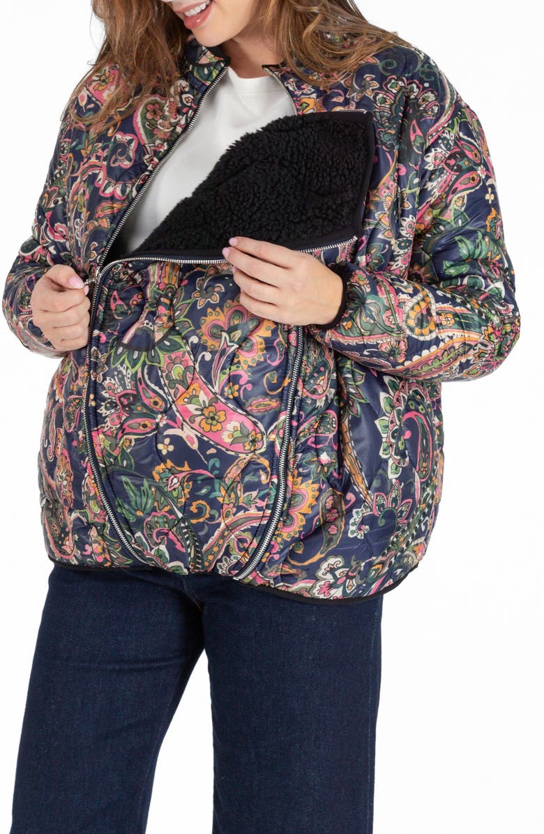 Cache Coeur Oddi Paisley Maternity Jacket, Alternate, color, 