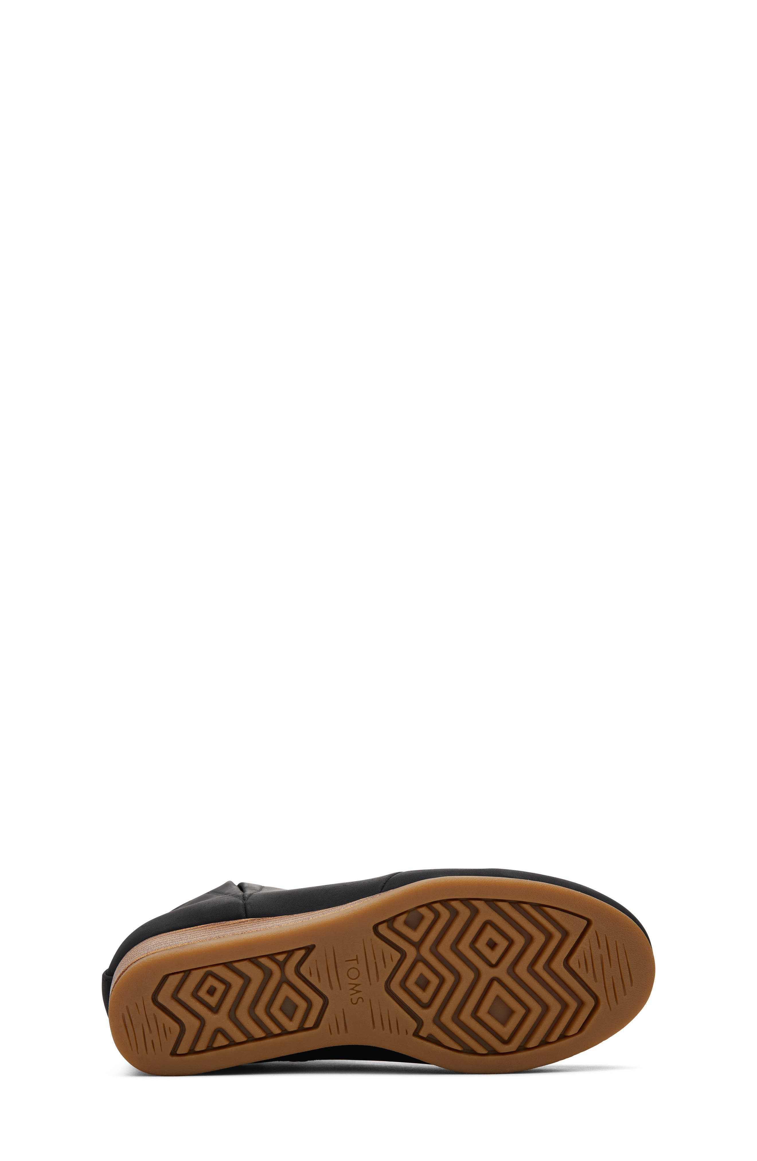 TOMS Kids' Clare Zip Wedge Bootie, Alternate, color, Black