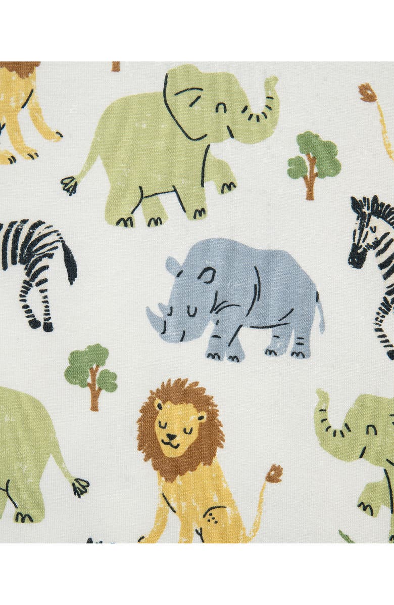 Little Me Safari 4-Piece Pajamas Set, Alternate, color, Green