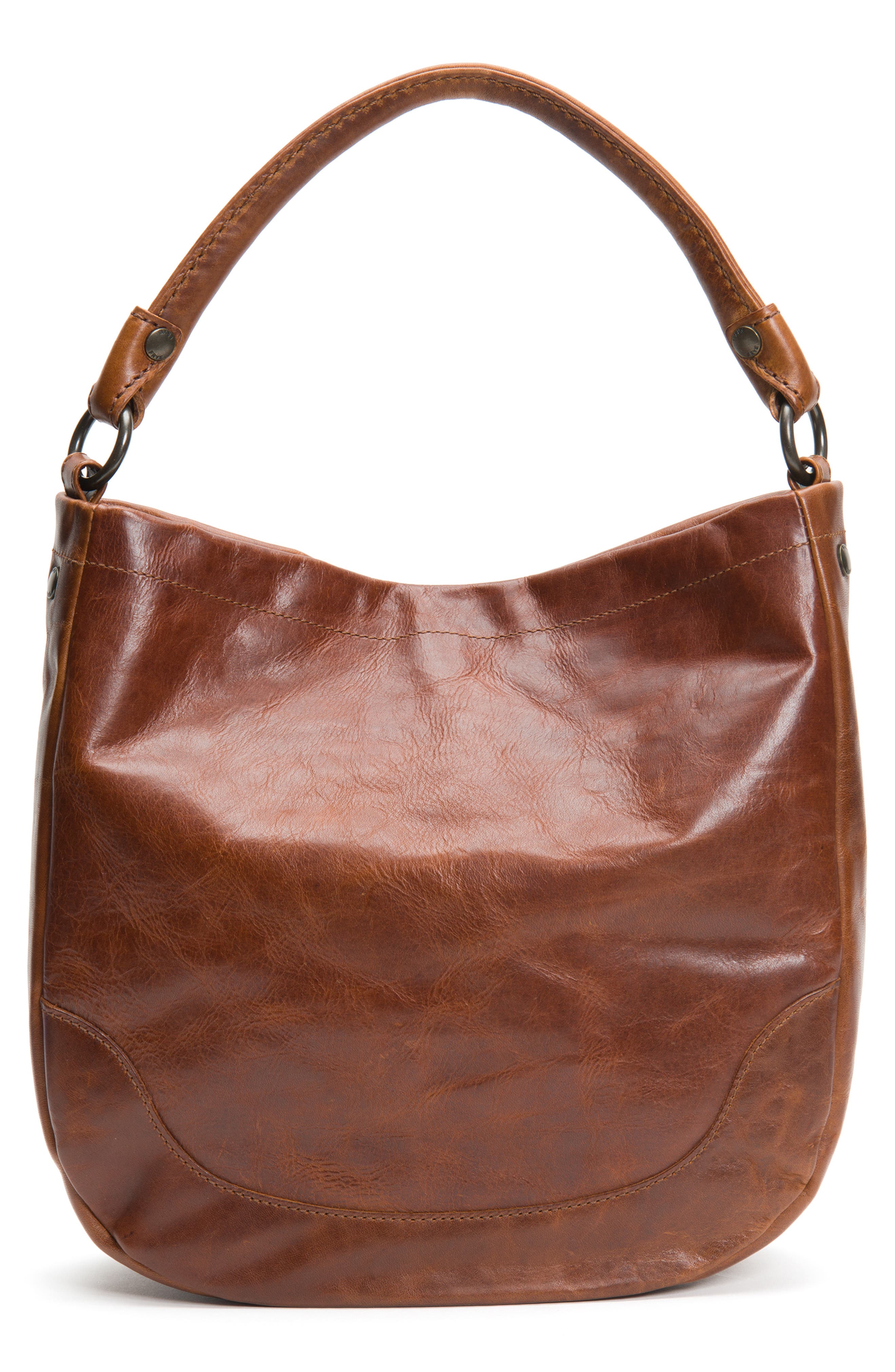 Melissa Leather Hobo, Alternate, color, COGNAC