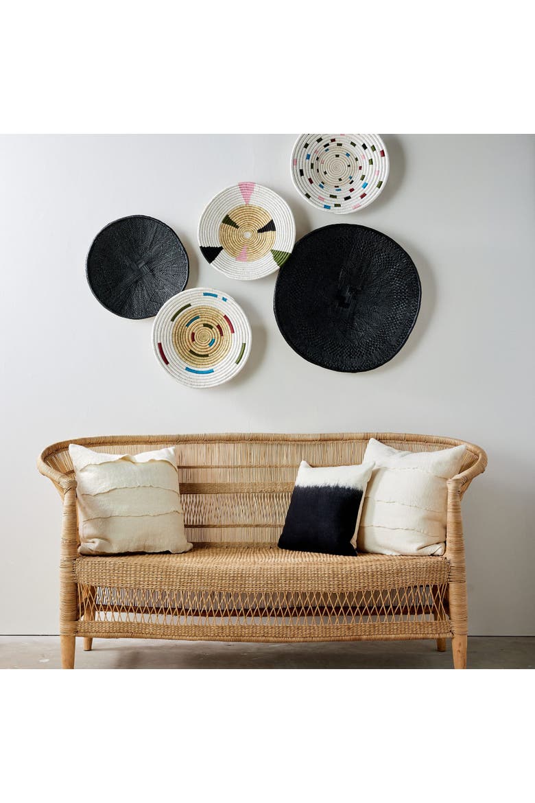 Mosaic Morse Wall Basket, Alternate, color, Natural