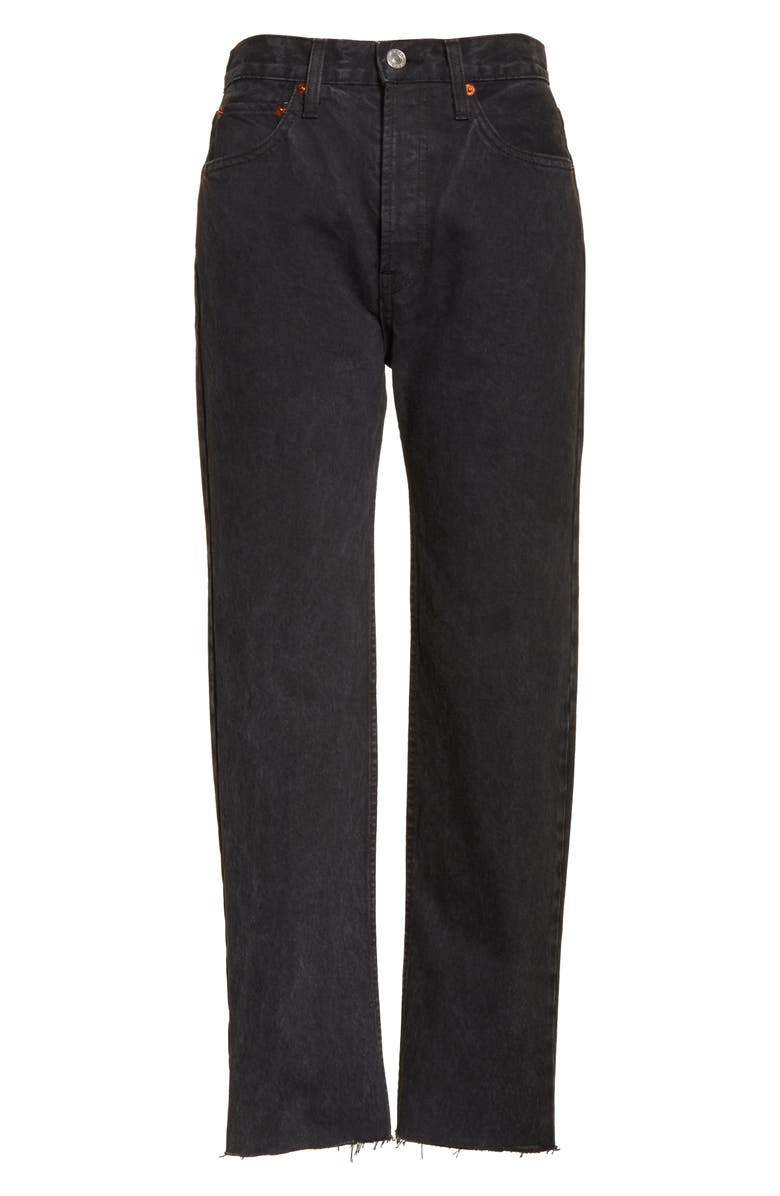 Re/Done Originals High Waist Stove Pipe Jeans, Alternate, color, 