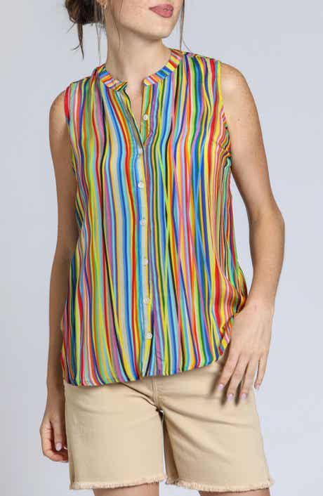 Sleeveless Button-Up Shirt