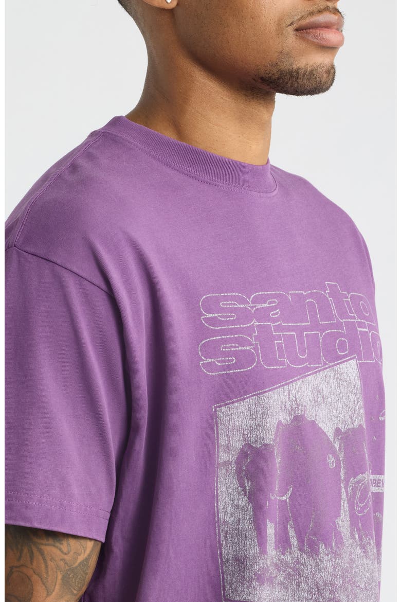 Elephant Quotes Graphic T-Shirt, Alternate, color, FADE PURPLE