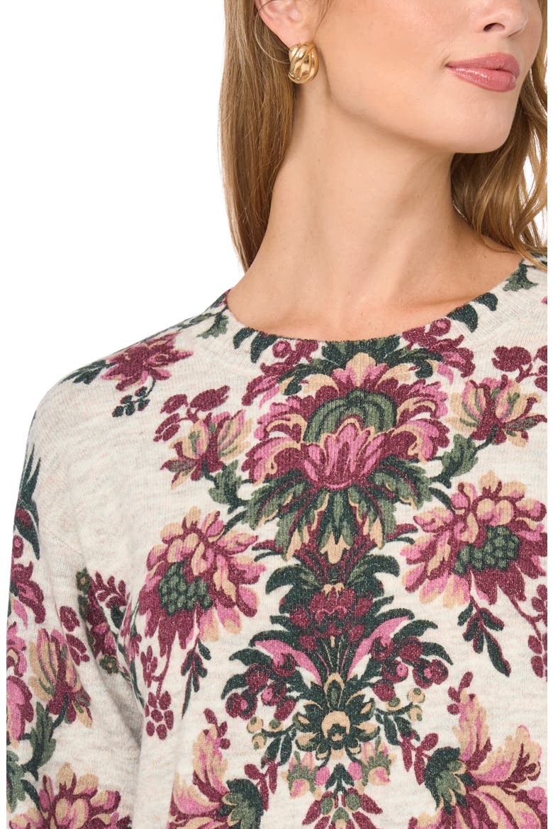 Print Crewneck Sweater, Alternate, color, WHISPER GREY