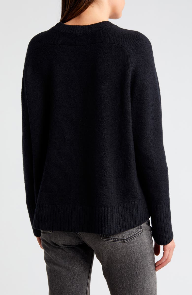 Treasure & Bond Crewneck Raglan Cotton Blend Sweater, Alternate, color, 