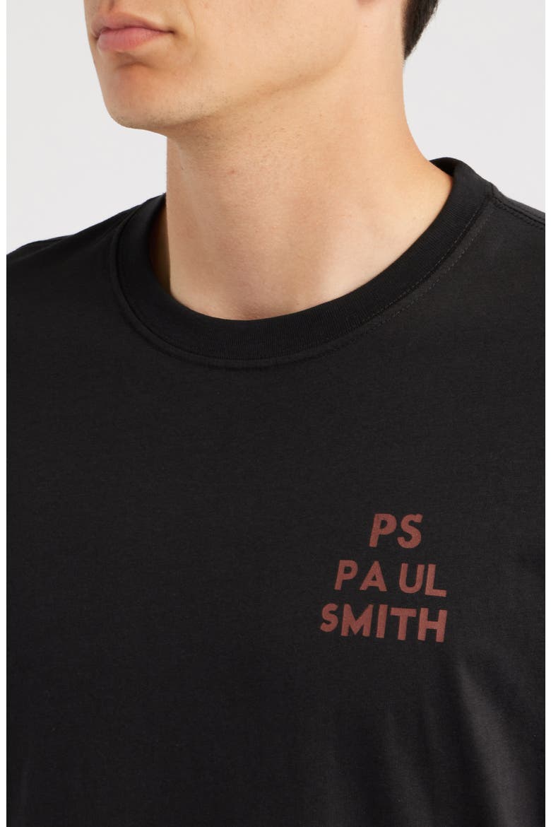 Logo Organic Cotton T-Shirt, Alternate, color, BLACK