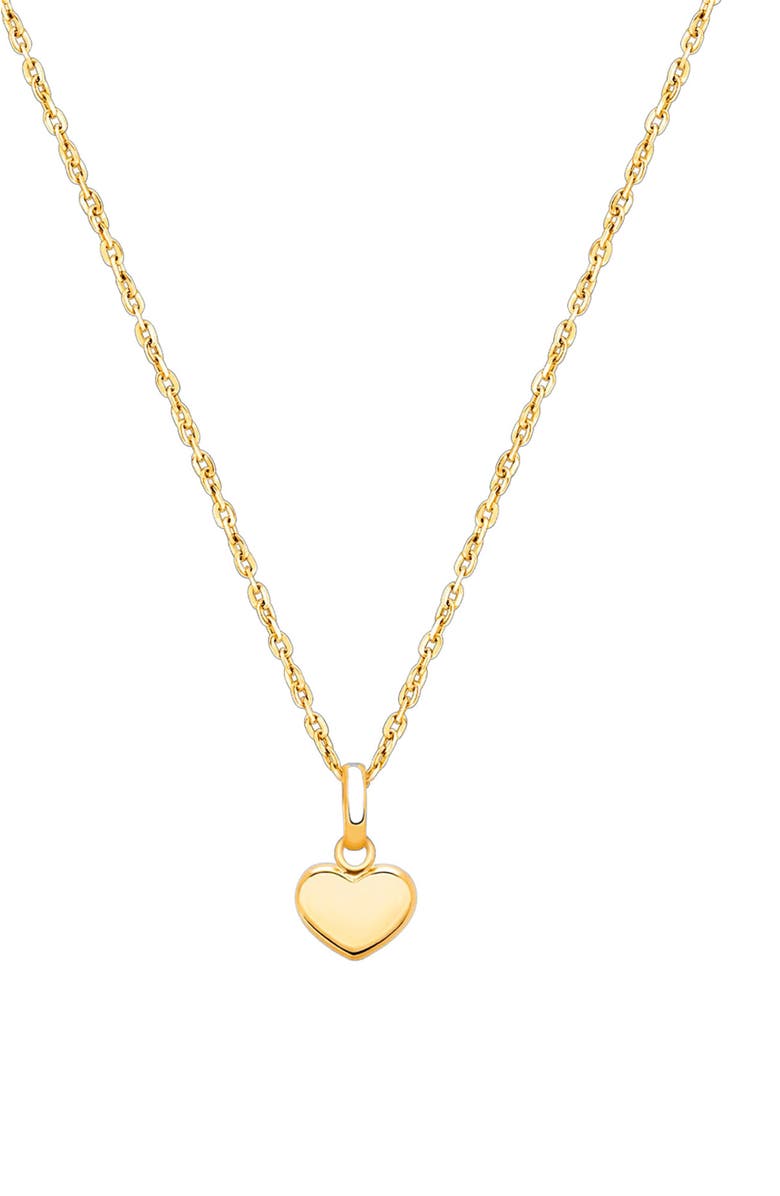 Tiny Blessings 14K Gold Modern Heart 12-14" Necklace, Main, color, 14K Yellow Gold