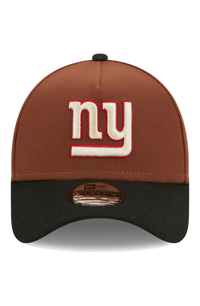 New Era Men's New Era Brown/Black New York Giants Harvest A-Frame Super Bowl XXI 9FORTY Adjustable Hat, Alternate, color, 