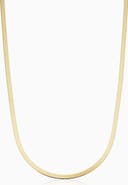 Oradina 14K Gold Park Avenue Bold Herringbone Necklace