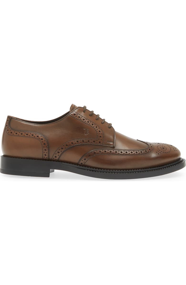 Tod's Brogued Wingtip Derby, Alternate, color,