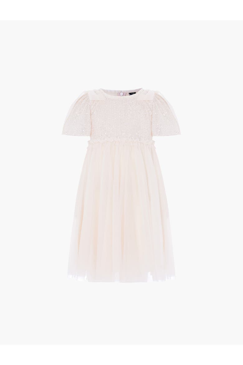 Kids' Needle & Thread Girl's Paloma Bow Dress, Alternate, color, Cream