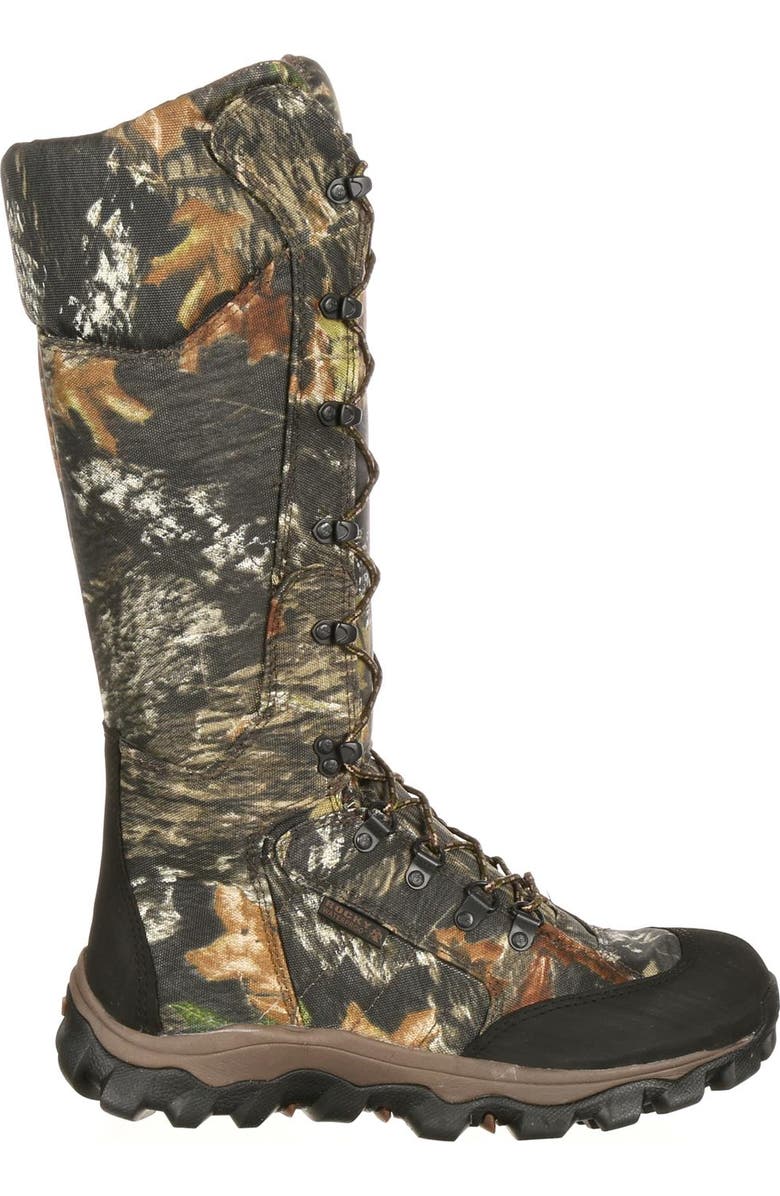 Rocky Waterproof Snake Boot, Main, color, Mossy Oak Break Up