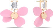 EYE CANDY LOS ANGELES Pink Bloom Dangle Earrings