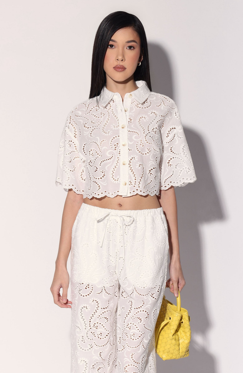 Walter Baker Cindy Top, Main, color, White Eyelet