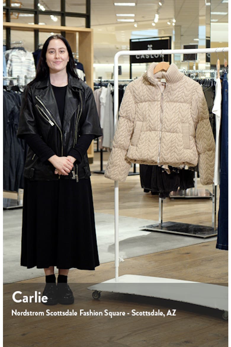Reggie Cable Knit Puffer Jacket video