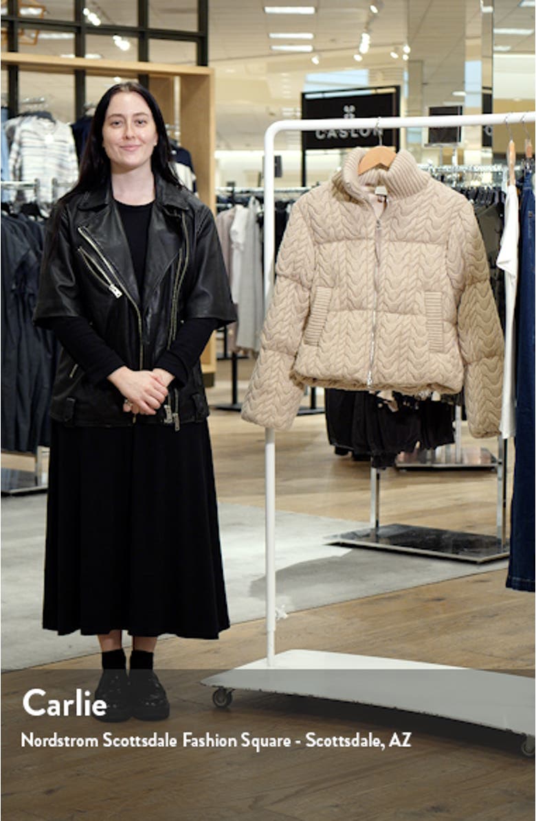 Reggie Cable Knit Puffer Jacket, sales video thumbnail